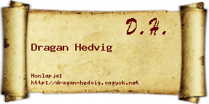 Dragan Hedvig névjegykártya
